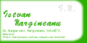 istvan margineanu business card